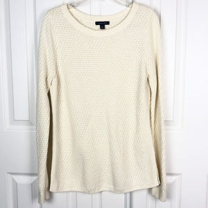 Lands' End Pullover Cotton Blend Sweater Size S